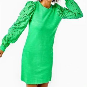 NWT Straight fit, crewneck, terry dress with long sleeve.